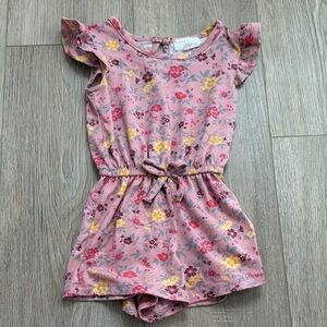 Floral Pink Kids Romper